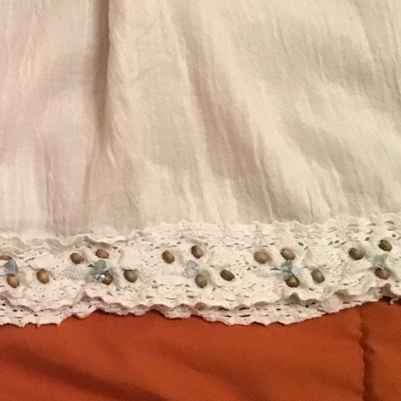 ISA Tie-Back Smocked Mini Cotton Dress Size XS - Picture 2 of 5